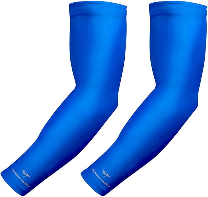 Bucwild Sports Solid Color Compression Arm Sleeves Youth & Adult (1 Pair)
