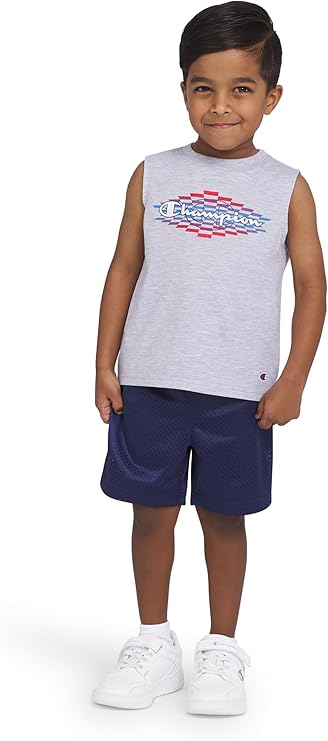 Champion Boys Shorts Sets 2 Piece Tee Shirt and Athletic Shorts for Kids - Image 4