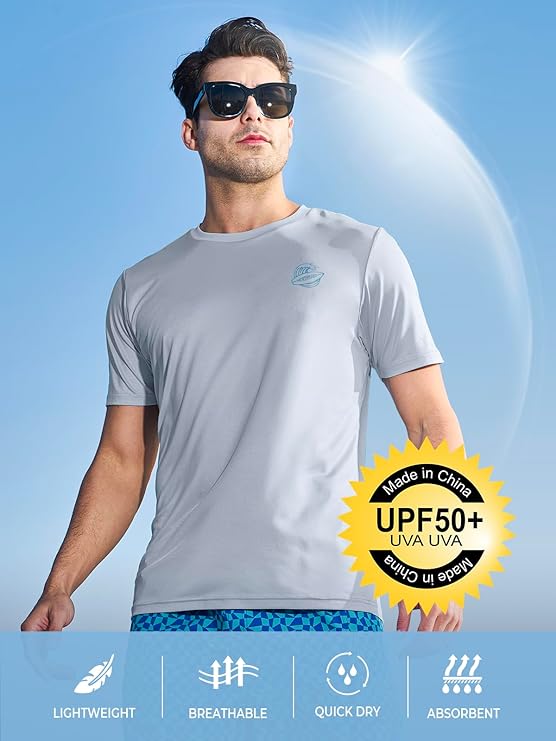 Rdruko Men's Dry Fit Workout Shirts Moisture Wicking Short Sleeve Athletic Running Gym Active T Shirts - Image 3