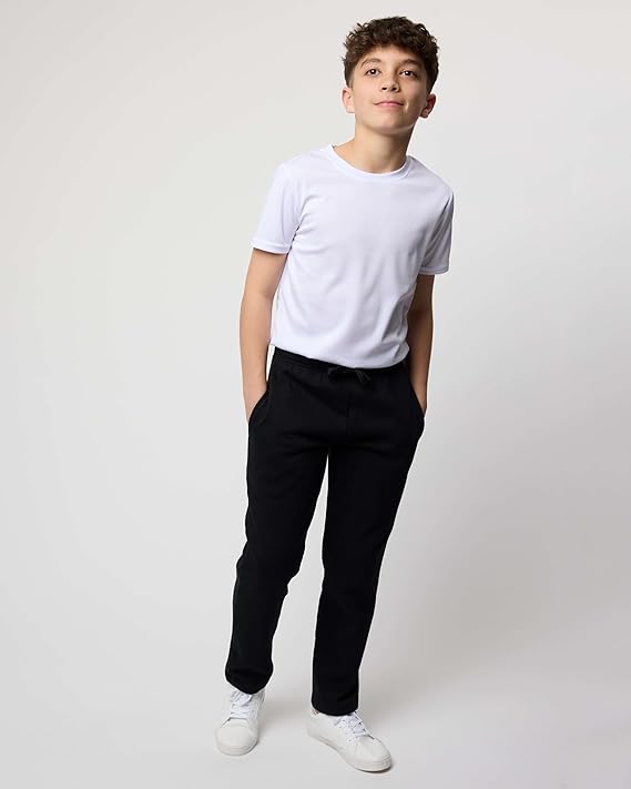 PURE CHAMP 3Pk Boys Sweatpants Fleece Athletic Workout Kids Clothes Boys Joggers with Zipper Pocket and Drawstring Size 4-20 - Image 2