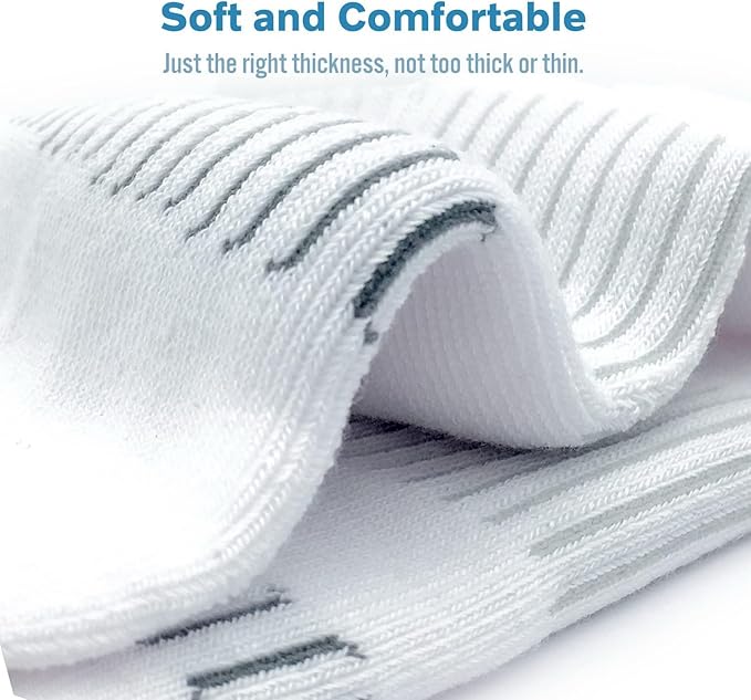 BERING Women's Athletic Running Cushioned Ankle Socks (6 Pairs) - Image 6
