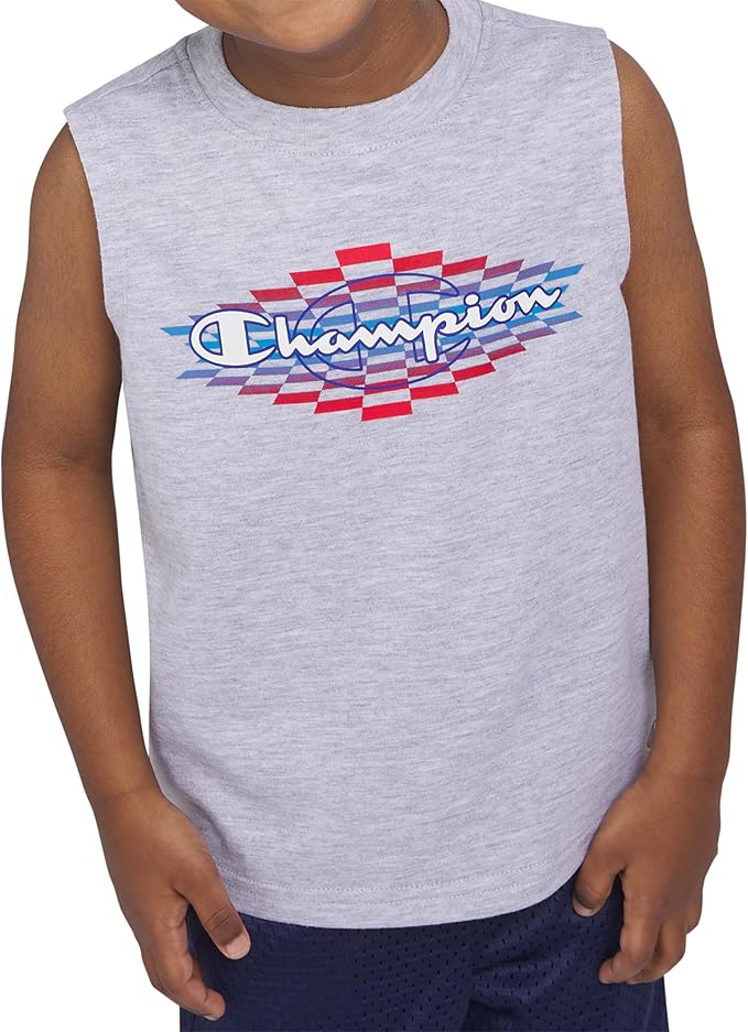 Champion Boys Shorts Sets 2 Piece Tee Shirt and Athletic Shorts for Kids - Image 3