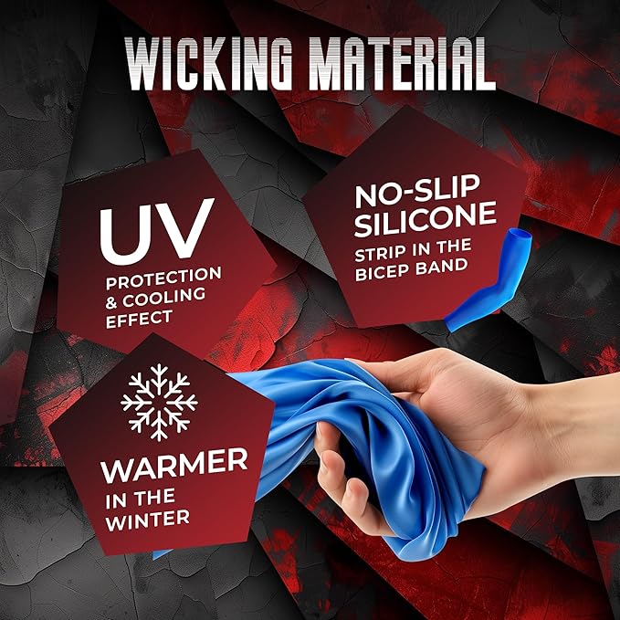 Bucwild Sports Solid Color Compression Arm Sleeves Youth & Adult (1 Pair) - Image 4