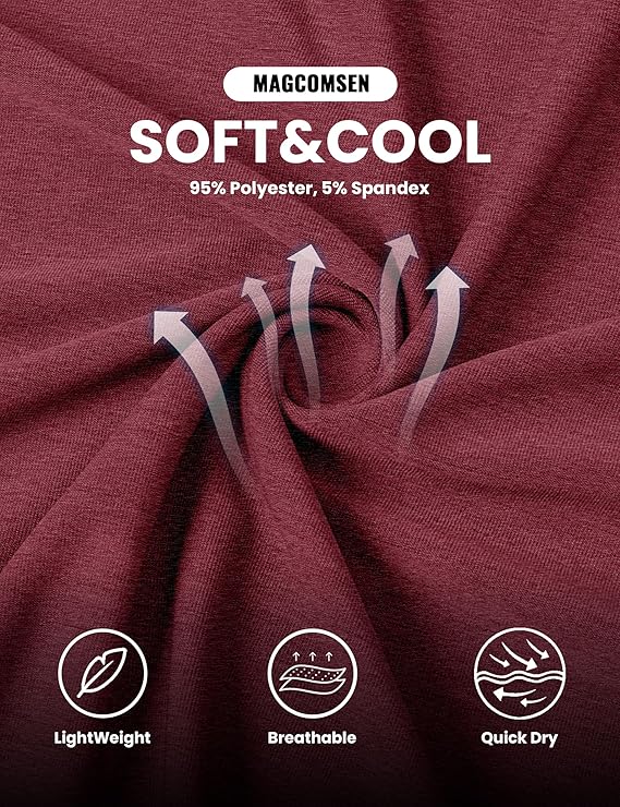 EDITCOZY Mens Polo Shirts with Pocket Casual Classic Short Sleeve Button Golf T-Shirt Top - Image 5