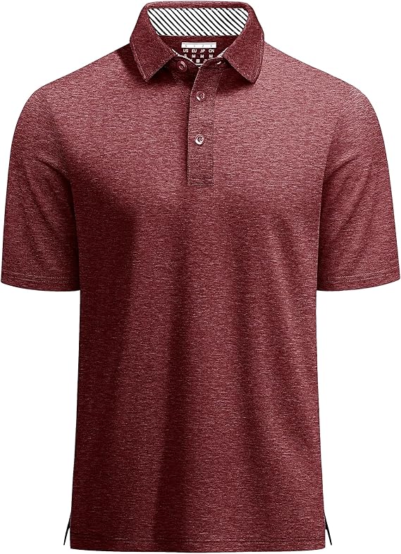 EDITCOZY Mens Polo Shirts with Pocket Casual Classic Short Sleeve Button Golf T-Shirt Top - Image 6